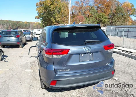 2019 Toyota Highlander Xle z USA, uszkodzony, nr VIN 5TDKZRFH6KS341872
